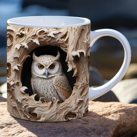 Ceramic Coffee Cup (Option: White Cup Owl1)