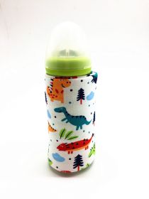 USB Milk Water Warmer Travel Stroller Insulated Bag Portable Baby Nursing Bottle Heater Cover Baby Food Warmer Bottle Warmer (Option: Dinosaur)