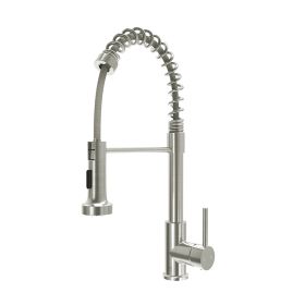 Single-Handle Pull-Down Sprayer Kitchen Faucet In Chrome,Non-EBAY Certified Warehouse,Non-EBAY Certified Warehouse (Option: W12244779)