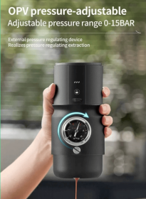 PSLS58L Portable Coffee Machine with Car Heating, Adjustable Pressure (PSLS58L: PSLS58B)