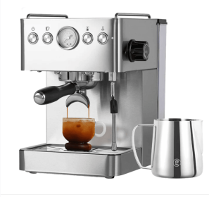 PSG3005H Semi-Automatic Coffee Machine 1500W Coffee Machine 15Bar Espresso Coffee ULKA High-Pressure Pump Extracts 1/2 Cup of Espresso Coffee Mac (PSG3005H: PSG3005H)
